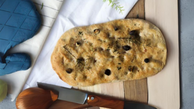 Focaccia de Alecrim com Castanha-do-Brasil