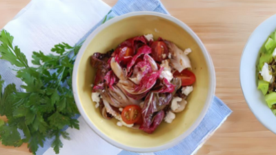 Salada Morna de Radicchio